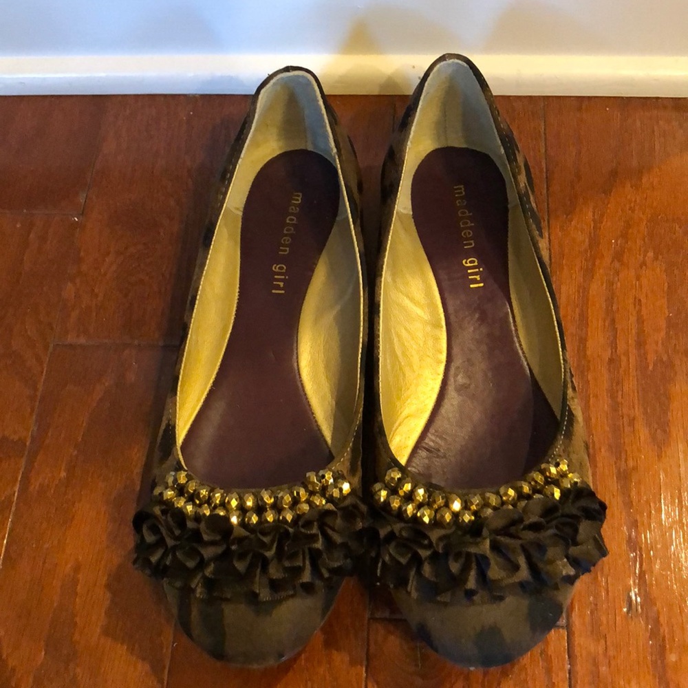 Brown Leopard Ballet Flats